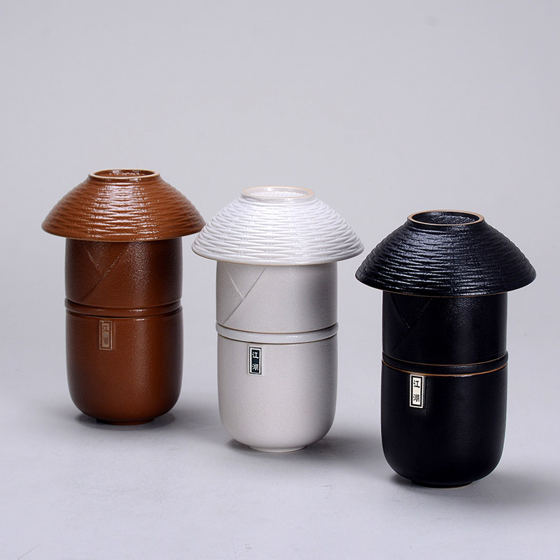 江湖故人茶具套装简单便携式旅行陶瓷茶具/带托盘激光定制logo