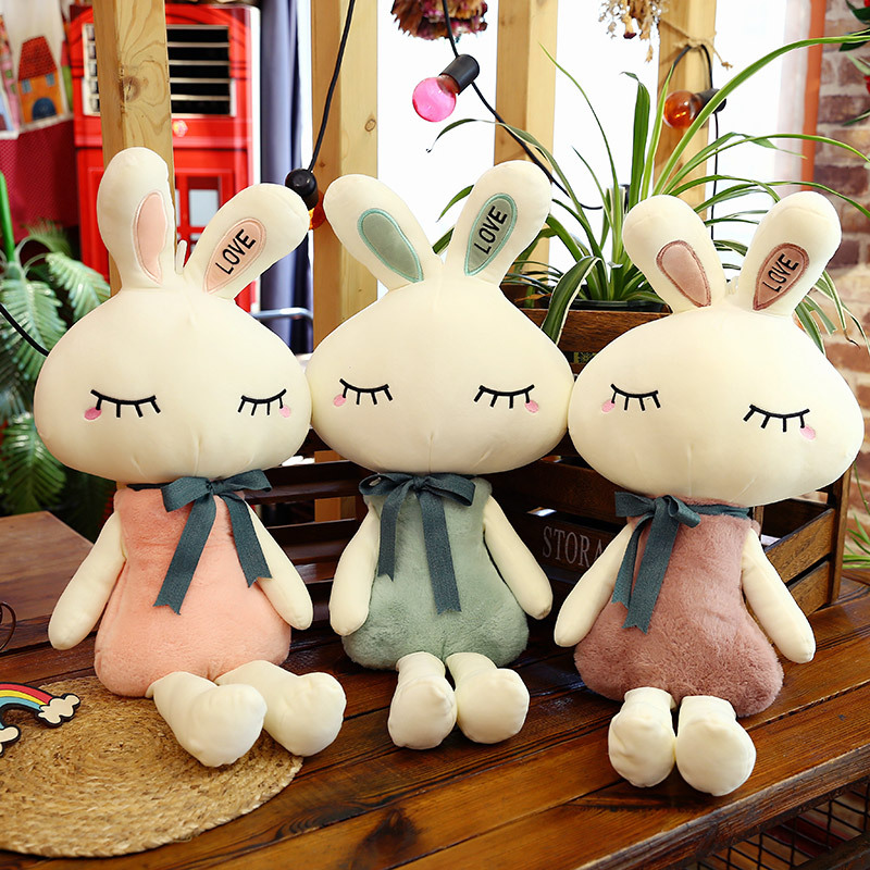 郑州厂家定制新款love兔子毛绒玩具 可爱小白兔公仔玩偶儿童礼物批发礼品团购