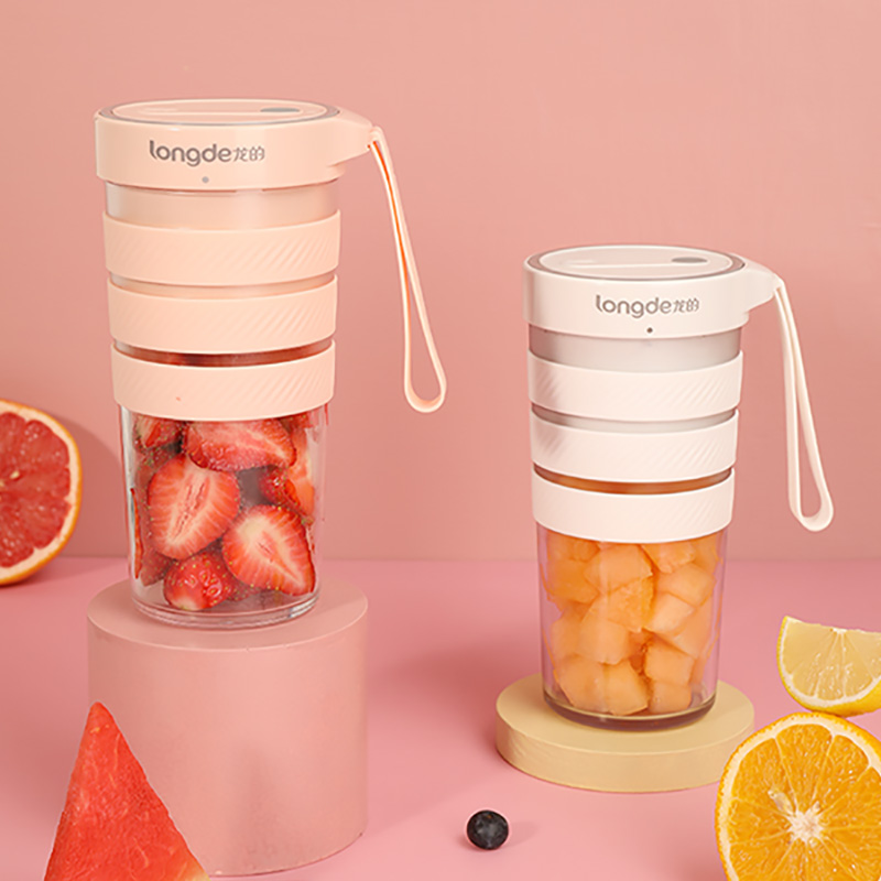 信阳龙的便携式榨汁机小型家用榨汁杯电动果汁机防滑硅胶套充电迷你料理水果汁杯