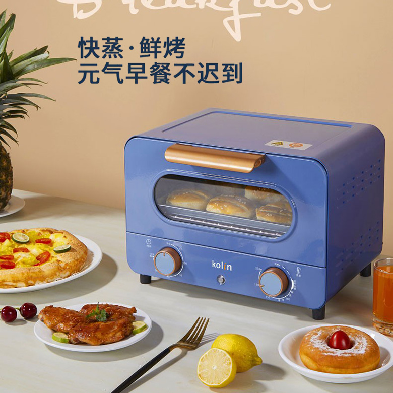南阳歌林小容量14L电烤箱L-GL7750E时尚迷你烤箱双层烤架