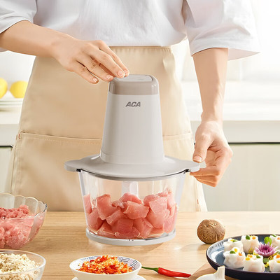 北美电器（ACA）厨房电器G20QS04J 电动绞肉机切肉机搅拌机礼品批发