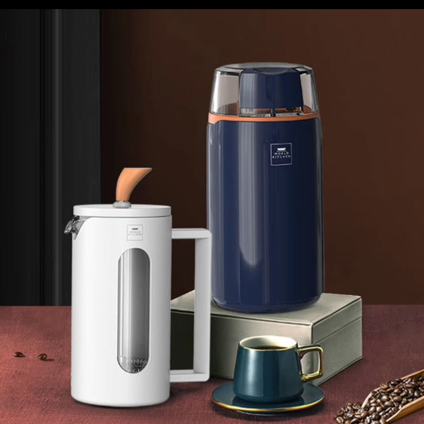 南阳康WK-HMD0201咖啡组合套装咖啡机全自动可视磨豆 企业礼品 量大从优 可代发