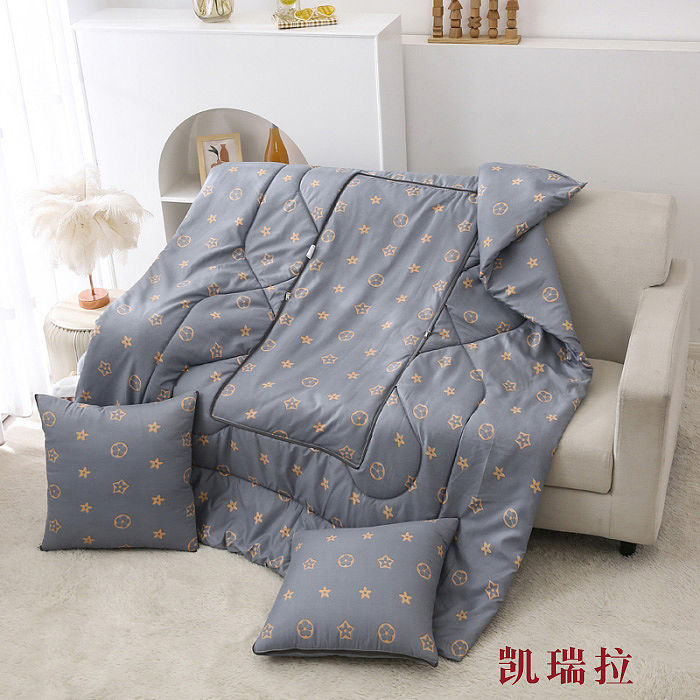 郑州2024新款精舒棉抱枕被多功能可折叠户外被汽车靠垫被午睡盖被靠枕