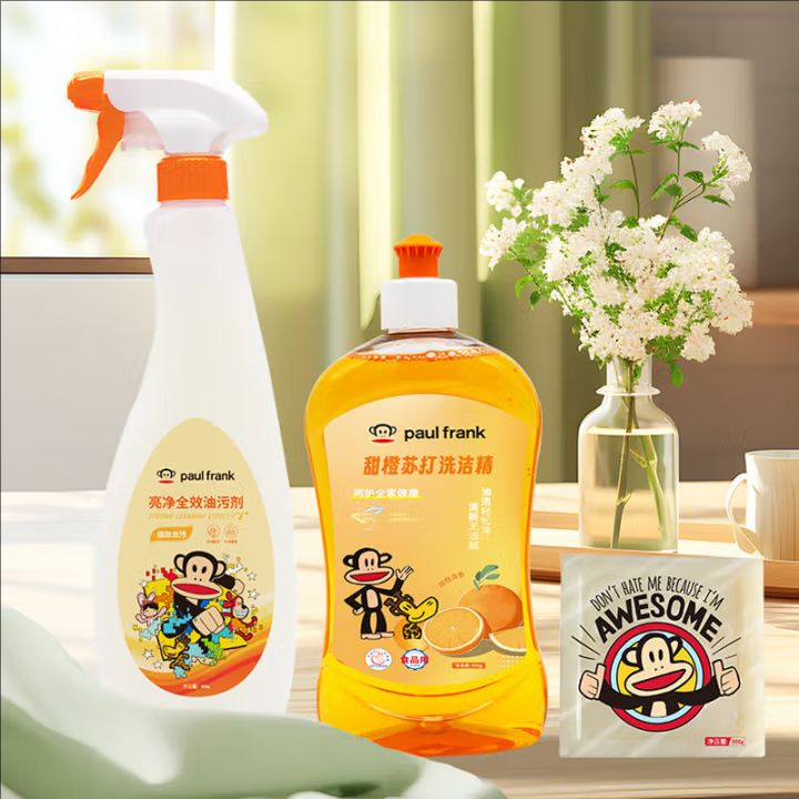 大嘴猴贴心管家三件套油污清洁苏打洗洁精植萃椰油洗衣皂 礼盒套装 大嘴猴贴心管家三件套油污清洁苏打洗洁精植萃椰油洗衣皂 礼盒套装