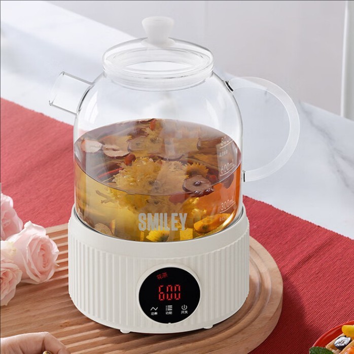 笑脸SMILEY养生壶家用高硼硅玻璃电煮茶壶办公室烧水壶SY-GSH6005 笑脸SMILEY养生壶家用高硼硅玻璃电煮茶壶办公室烧水壶SY-GSH6005